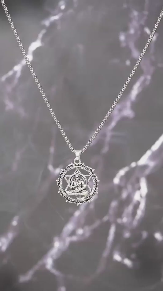 Shree Yantra with Hanuman Raksha Pendant with Chain